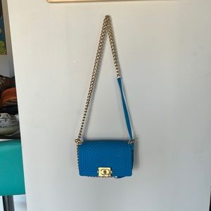 Blue crossbody bag